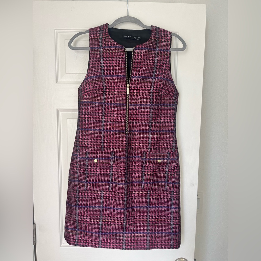 Karen Millen Tweed Zipper Dress